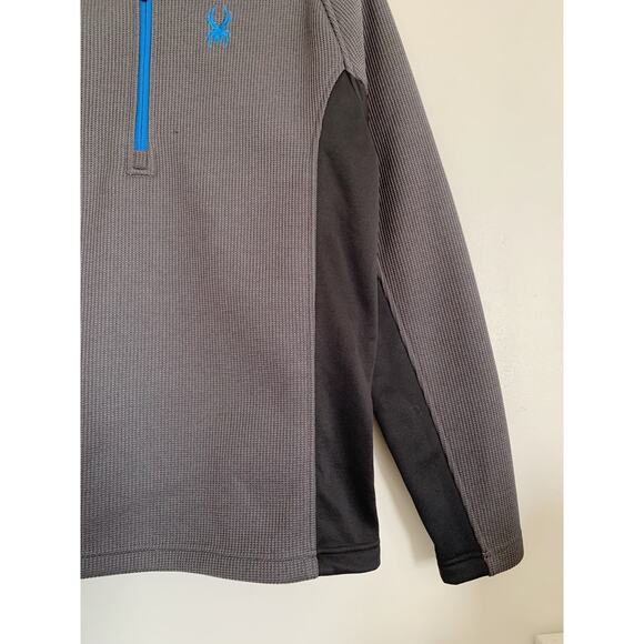 Grey and Black SPYDER 3/4 Zip Sweater Jacket M - Picture 5 of 6